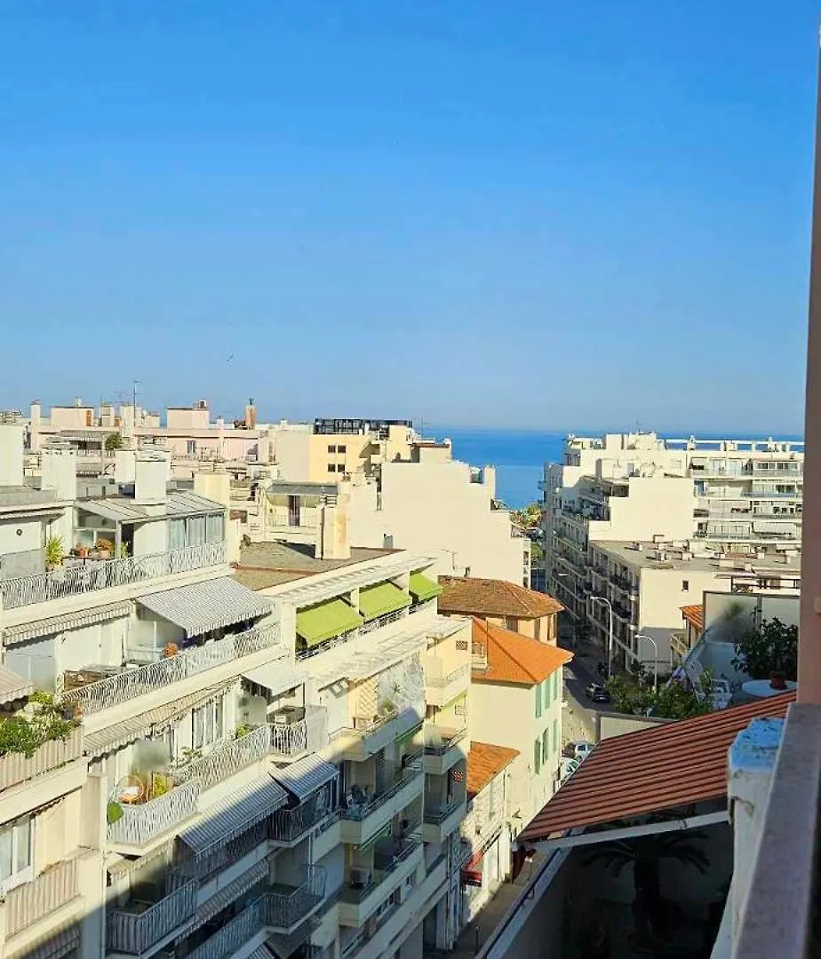 Apartment Top Floor With Sea View, Clim And Veranda Nice